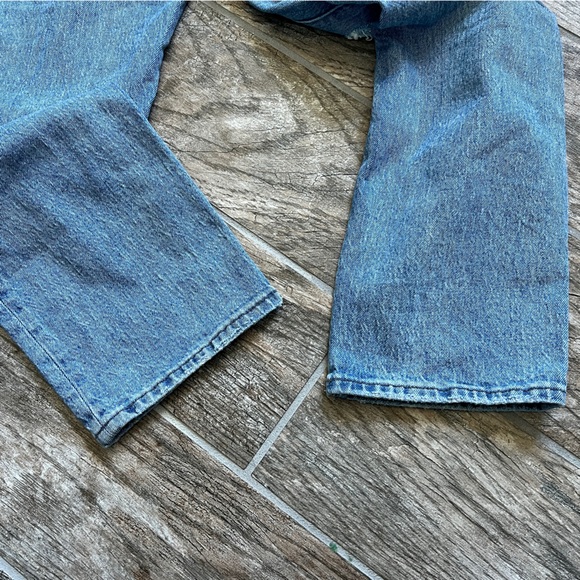 Madewell The Perfect Vintage Straight Blue Denim Jeans, Distressed Women Size 26 - Picture 11 of 11